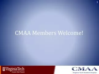 CMAA Members Welcome!