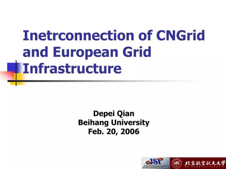 inetrconnection of cngrid and european grid infrastructure