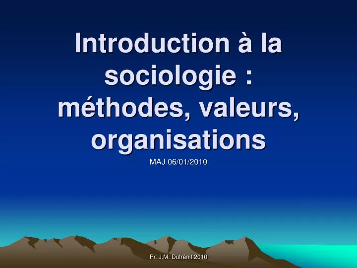 introduction la sociologie m thodes valeurs organisations