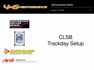 CLSB Trackday Setup