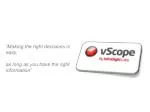 vScope: IT Management Made Easy - slide 1