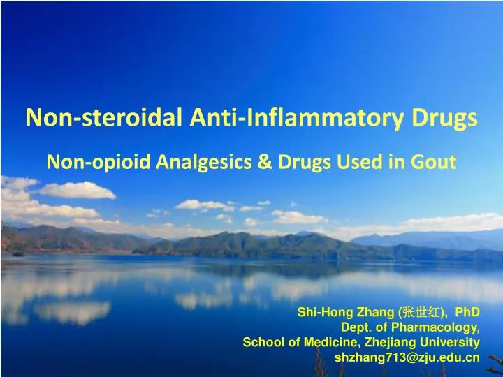 non steroidal anti inflammatory drugs non opioid analgesics drugs used in gout