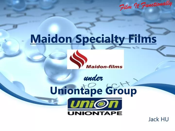 maidon specialty films under uniontape group