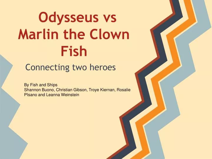 odysseus vs marlin the clown fish