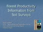 Forest Productivity Information from Soil Surveys - slide 1
