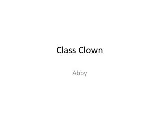 Class Clown