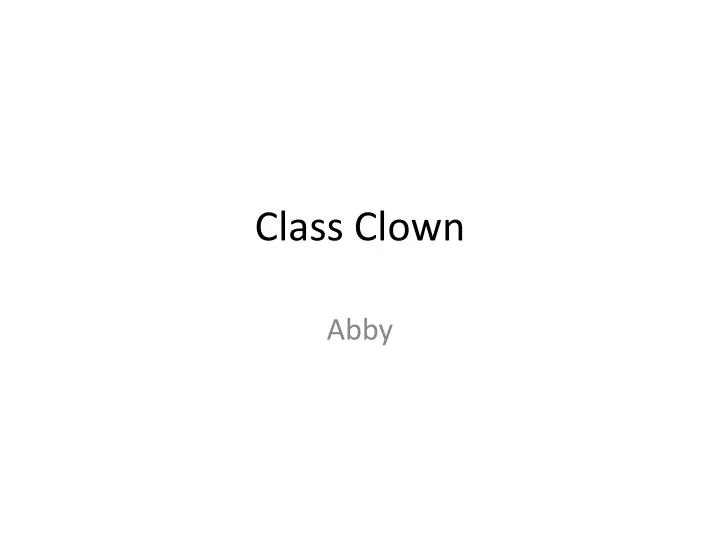 class clown