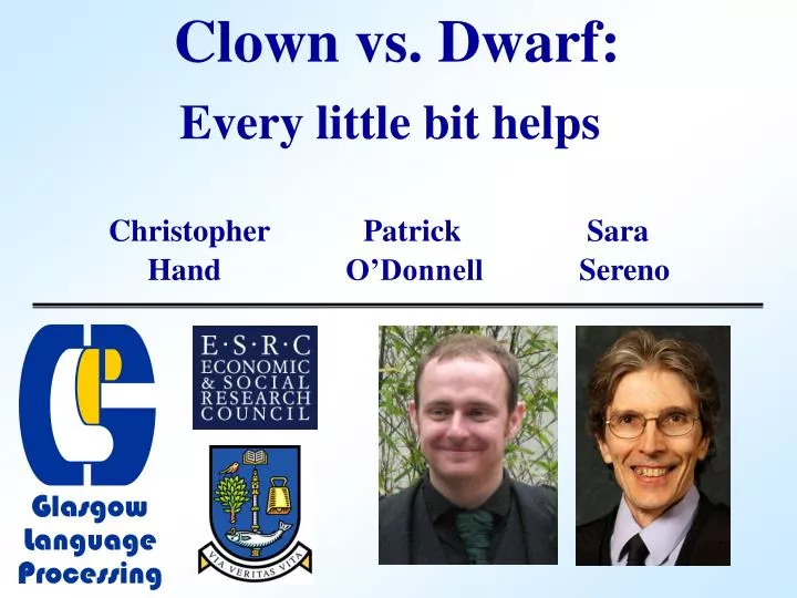 clown vs dwarf