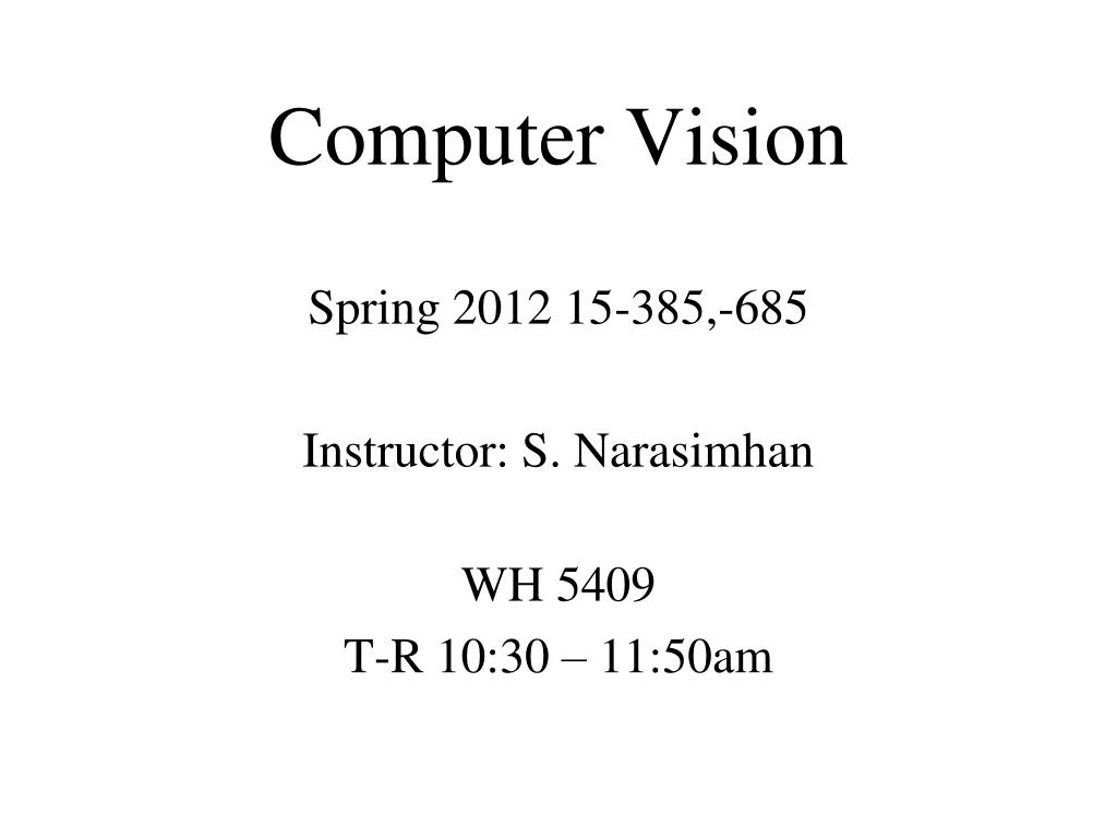 PPT - Computer Vision PowerPoint Presentation, free download - ID:3739409