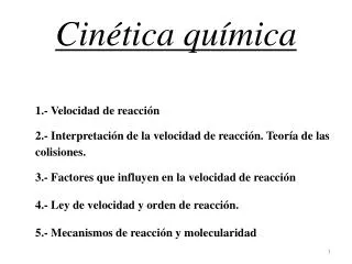 cin tica qu mica