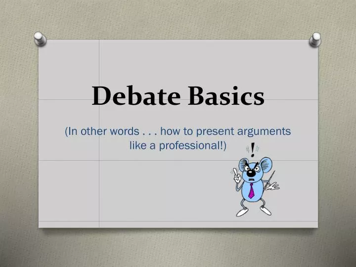 debate basics