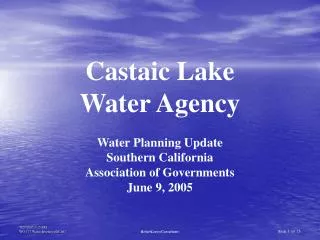 Castaic Lake Water Agency