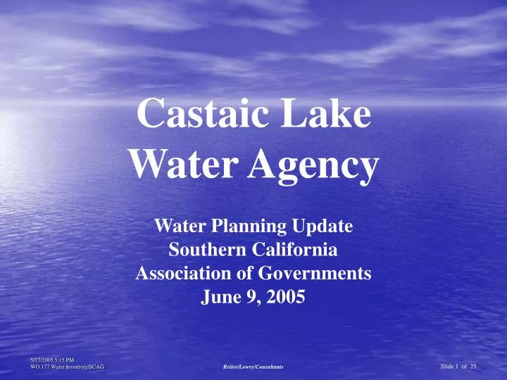 castaic lake water agency