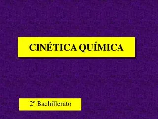 cin tica qu mica