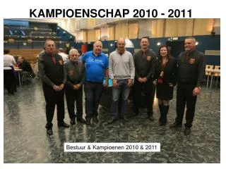 kampioenschap 2010 2011