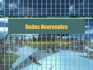 redes neuronales