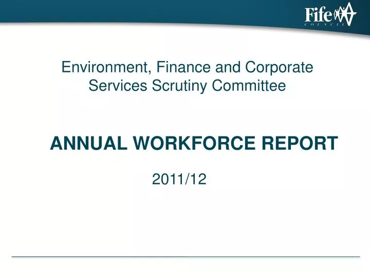 annual workforce report