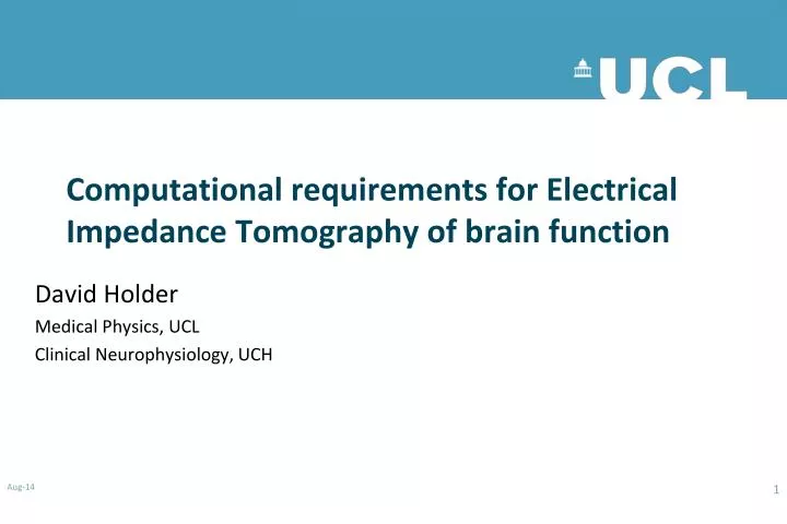 computational requirements for electrical impedance tomography of brain function