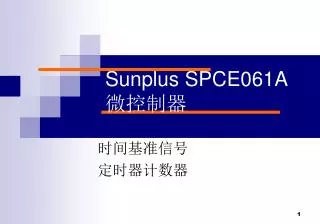 Sunplus SPCE061A 微控制器