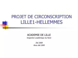 projet de circonscription lille1 hellemmes