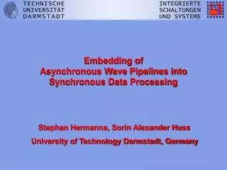 Embedding of Asynchronous Wave Pipelines into Synchronous Data Processing