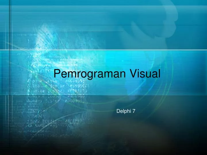 pemrograman visual