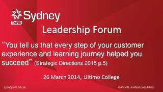 Leadership Forum