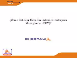 como solicitar citas en extended enterprise management eem