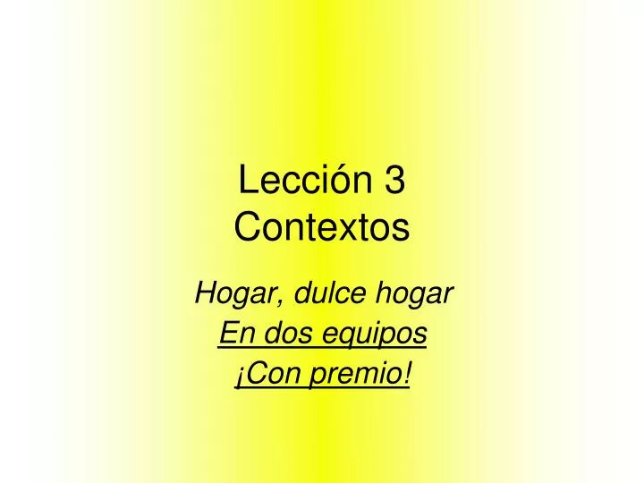 lecci n 3 contextos