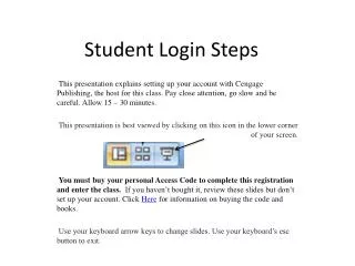 Student Login Steps