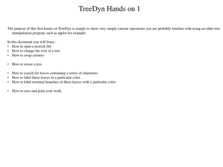 treedyn hands on 1