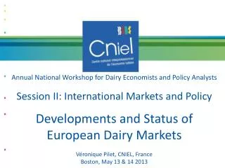 Annual National Workshop for Dairy Economists and Policy Analysts