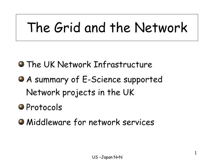 the grid and the network