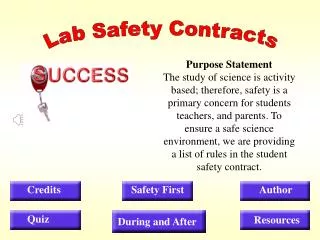 Lab Safety Contracts