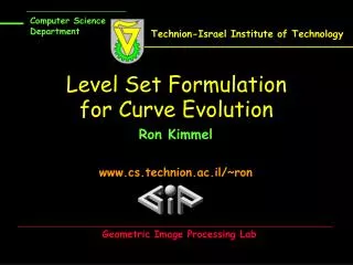 Level Set Formulation for Curve Evolution