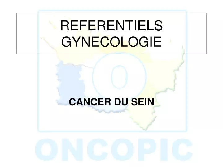 referentiels gynecologie