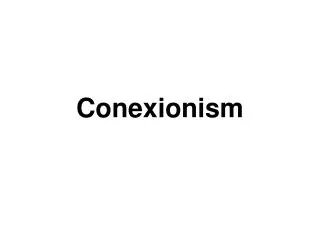 conexionism