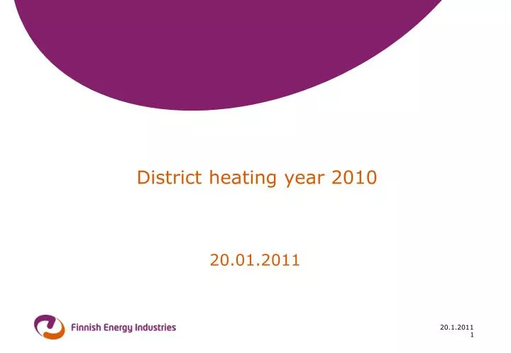 district heating year 2010