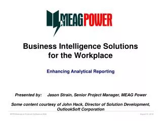 Business Intelligence Solutions for the Workplace