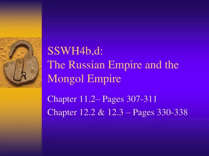 sswh4b d the russian empire and the mongol empire