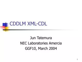 CDDLM XML-CDL