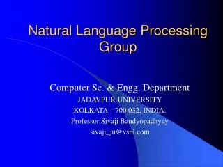 Natural Language Processing Group
