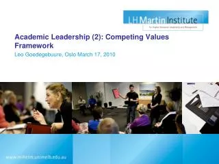 Academic Leadership (2): Competing Values Framework