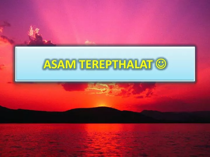 asam terepthalat