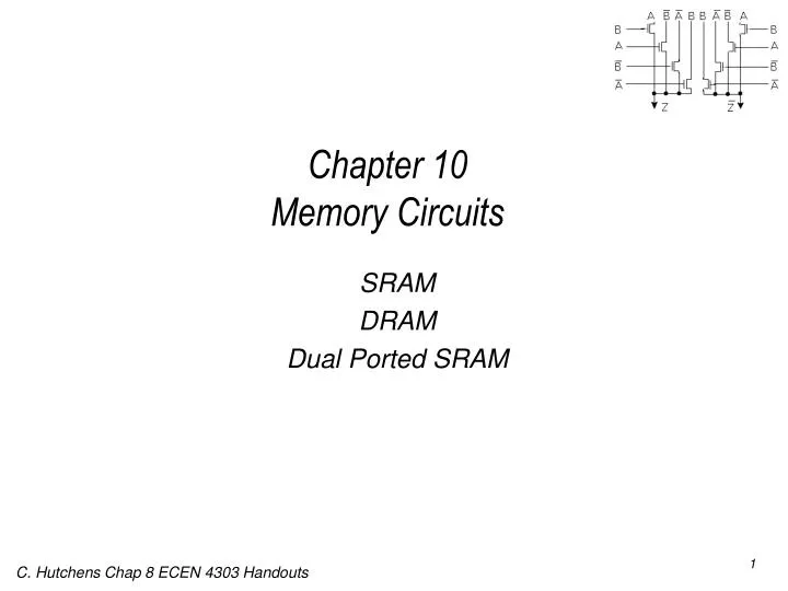 chapter 10 memory circuits