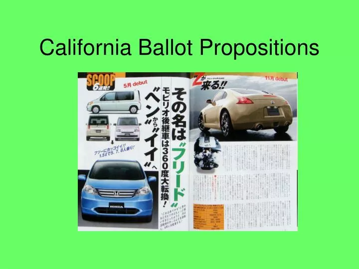california ballot propositions