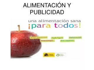 alimentaci n y publicidad