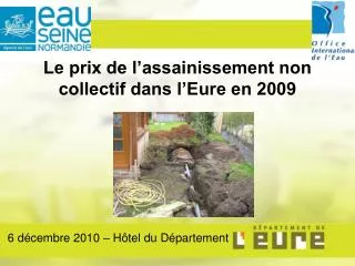 le prix de l assainissement non collectif dans l eure en 2009