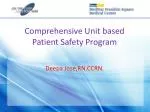 Comprehensive Unit based Patient Safety Program - slide 1