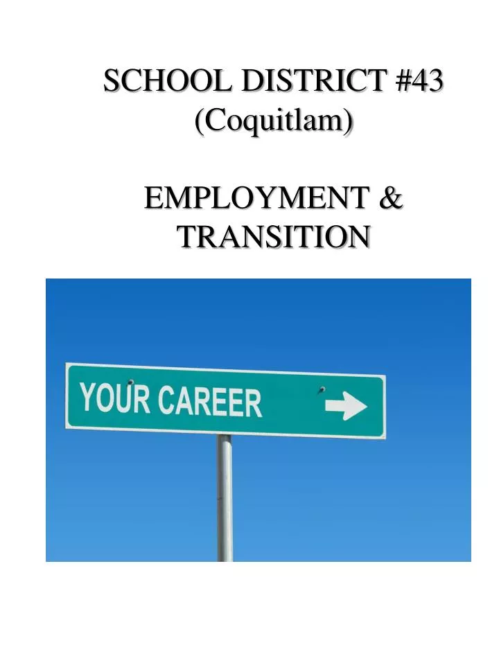 school district 43 coquitlam employment transition
